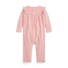 Load image into Gallery viewer, Pink Velour Jumpsuit