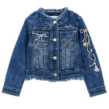 Load image into Gallery viewer, Denim Chain Jacket