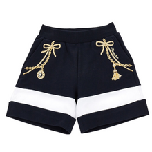 Load image into Gallery viewer, Navy Marine Sweat Shorts