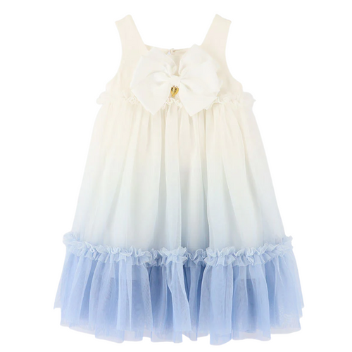 White & Blue 'Donatella' Dress