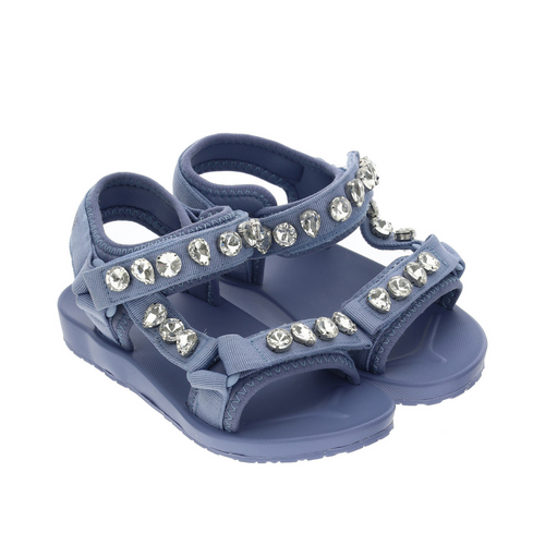 Dusty Blue Gem Sandals