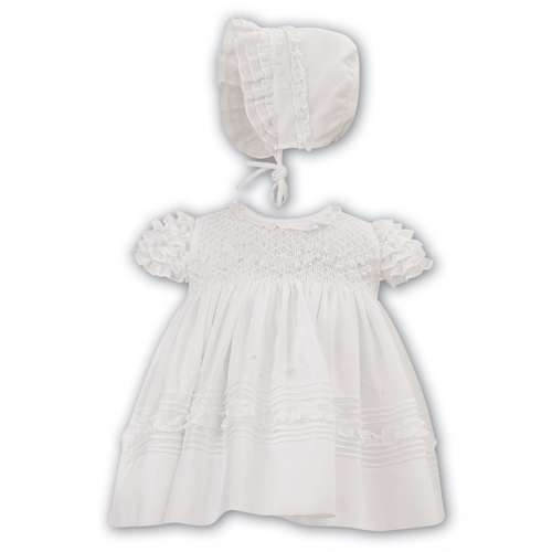 White Dress & Bonnet