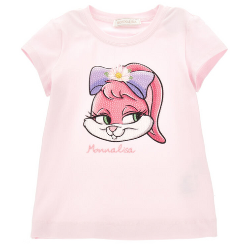 Pink Bunny Rhinestone T-Shirt