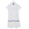 White Pleated Tennis Dress