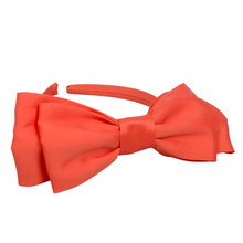 Load image into Gallery viewer, Orange Bow Headband