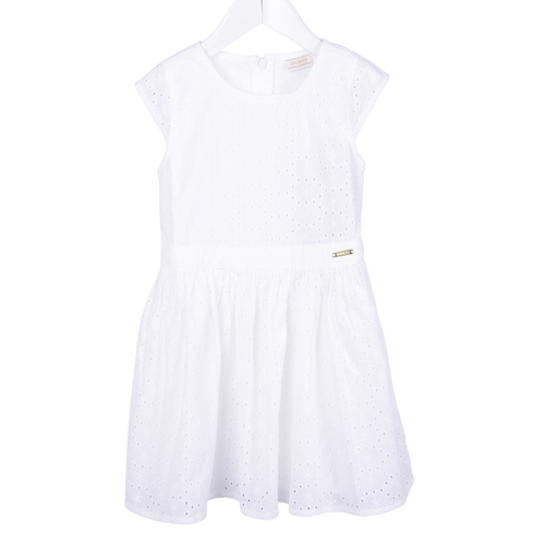 White Broderie Anglaise Dress