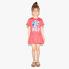 Coral WOP Planet Logo Dress