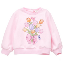 Load image into Gallery viewer, Pink Flower Sweat Top