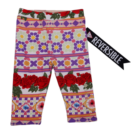 Girls Patterned Reversible Leggings