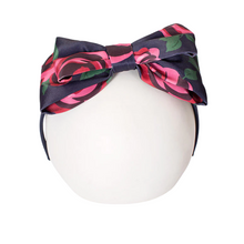 Load image into Gallery viewer, Navy Roses Headband