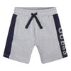 Grey & Navy Sweat Shorts