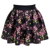 Black Flowers Skirt