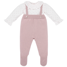 Load image into Gallery viewer, Powder Pink Knitted Babygrow