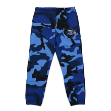 Load image into Gallery viewer, Blue Camo Joggers